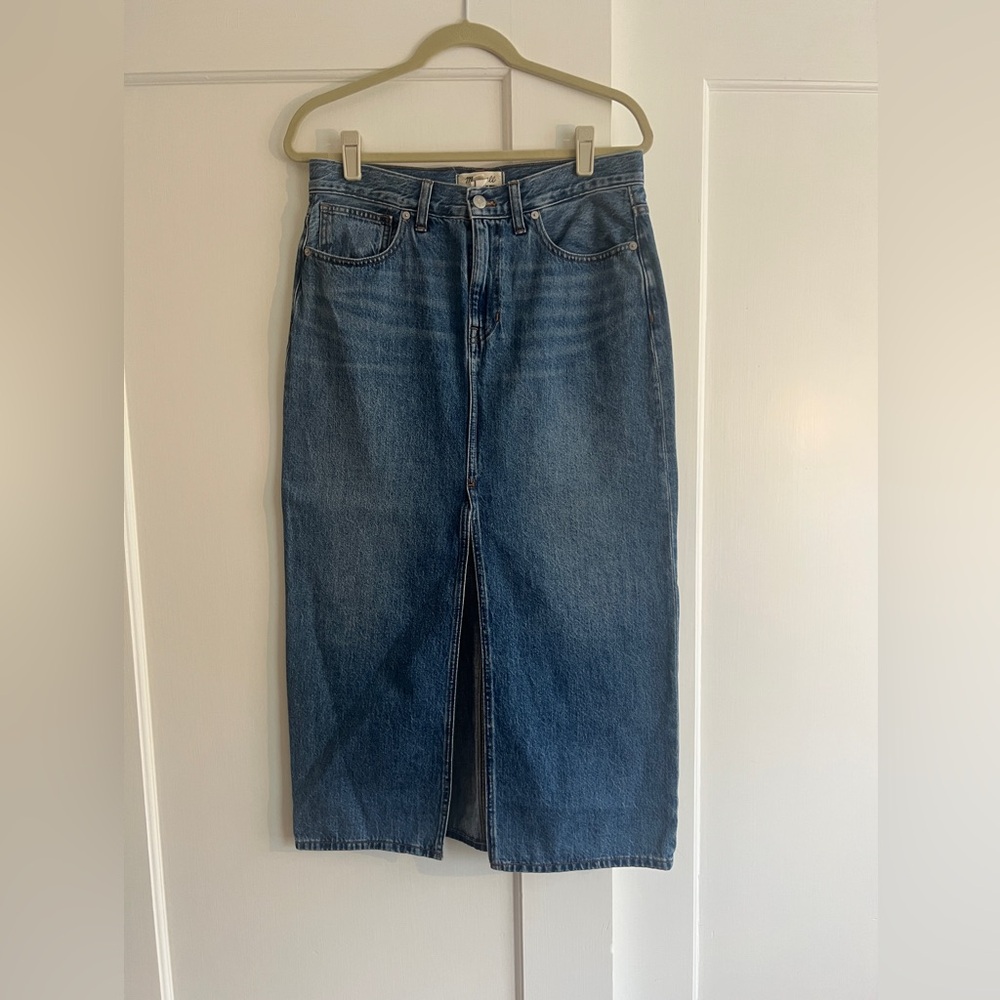 Madewell Long Denim Skirt - NWOT - 27